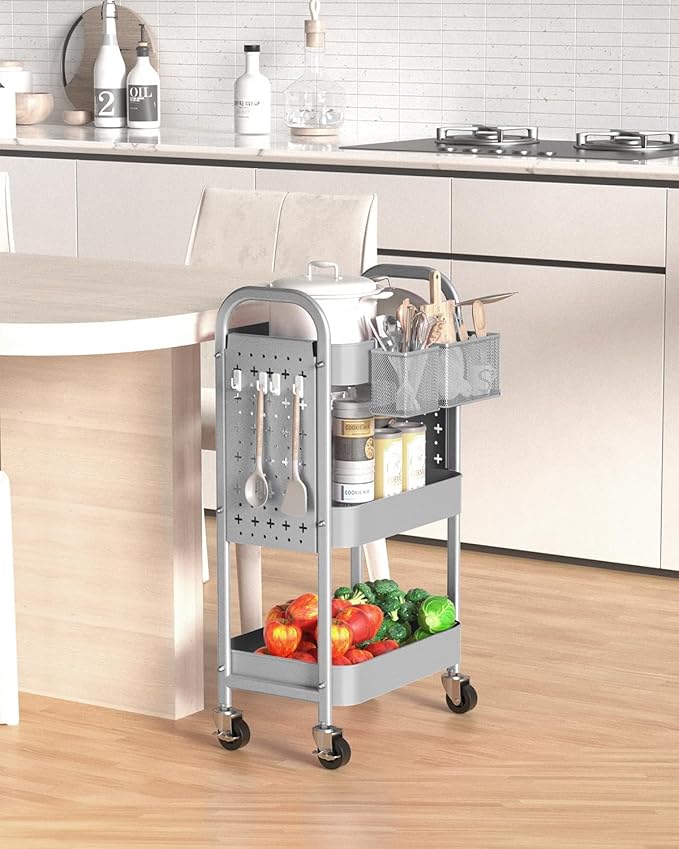 ALVOROG 3 Tier Rolling Cart - Image 9