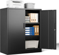 Metal Storage Cabinet, 36 Inch Tall Metal Storage Cabinet by YEEZER