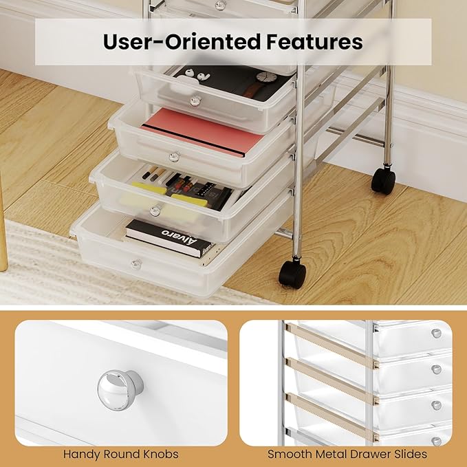 Giantex Rolling Storage Cart - Image 9