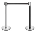New Star Foodservice 54606 Stanchions, 36-Inch Height, 6.5-Foot Retractable Belt by NewStarFoodservice