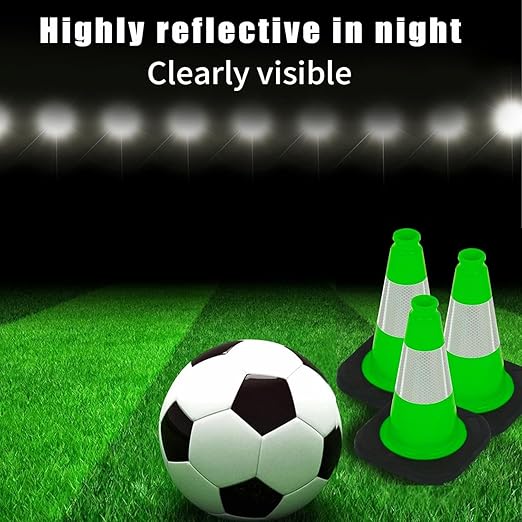 BESEA 12" inch Green Traffic Cones Safety Cones PVC Construction Cones - Image 5