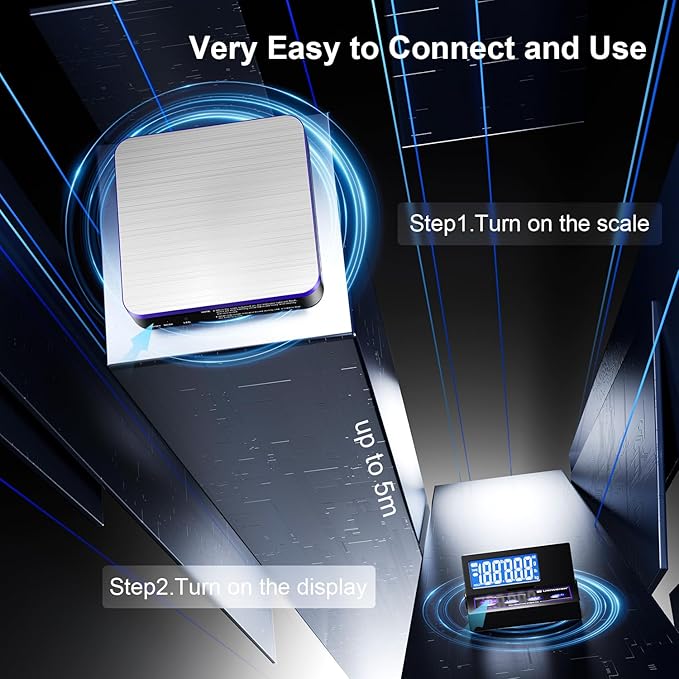 Digital Wireless Shipping Postal Scale 110lbs/0.1oz Accurate, Foldable LCD - Image 4
