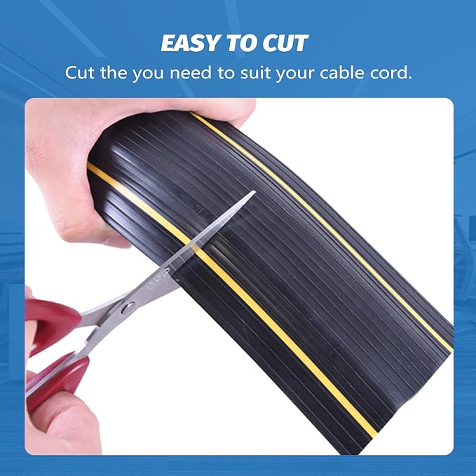 6.5FT Heavy Duty PVC Floor Cable Cover, Floor Cord Cover, Cable Protector - Image 4