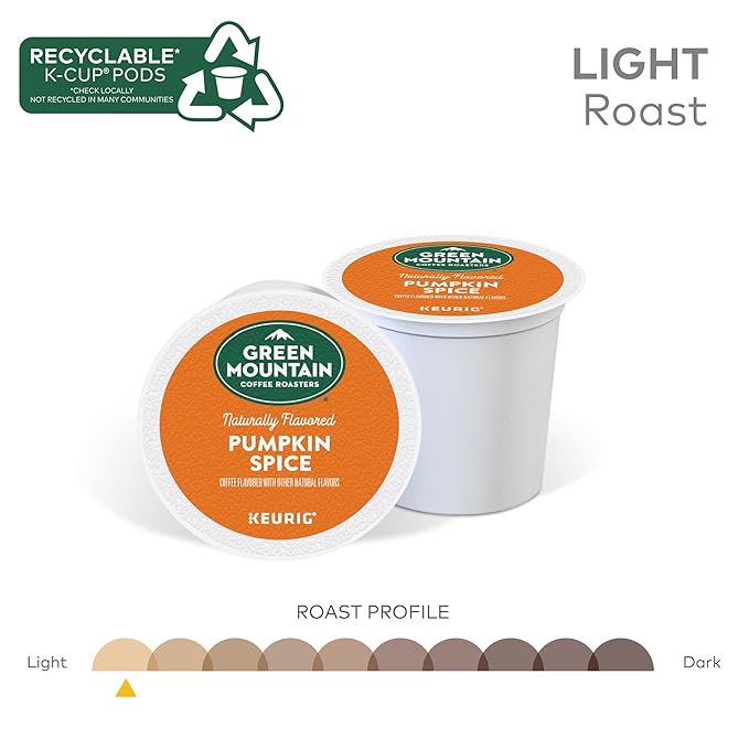 Green Mountain Coffee Roasters Pumpkin Spice Coffee, Keurig Single-Serve K-Cup - Image 4