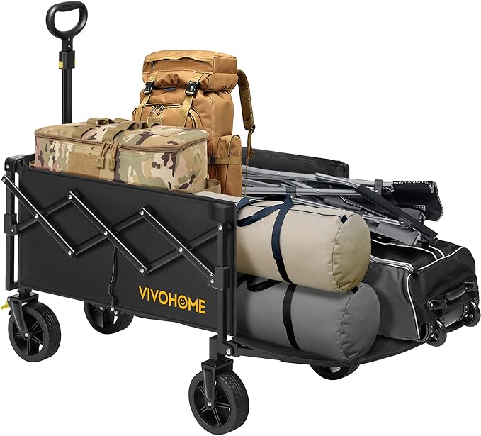 VIVOHOME 130L Collapsible Wagon by VIVOHOME