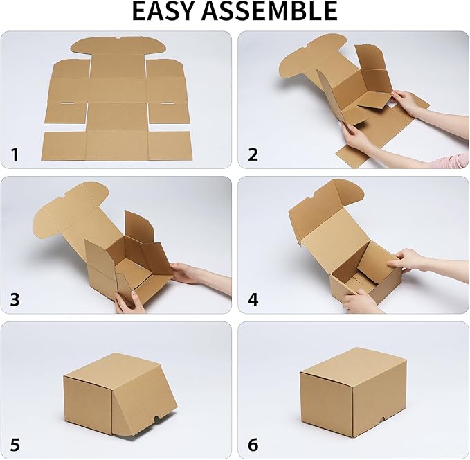 RLAVBL 7x5x4 Small Shipping Boxes Set of 50 - Image 5