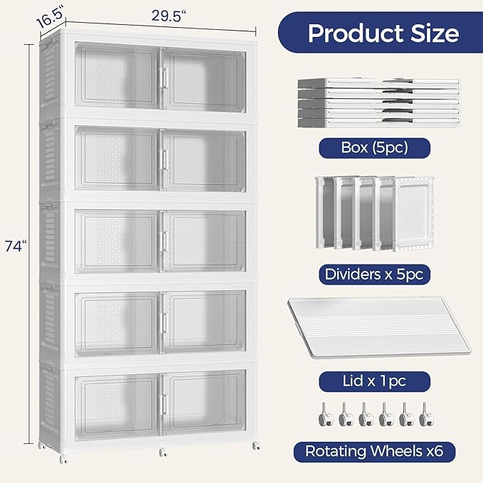 800 QT Extra Large Stackable Storage Bins - Image 2