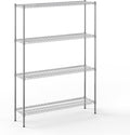 14" Deep x 54" Wide x 74" Height Wire Shelving Kit | 4-Tier | NSF Commercial by Regal+Altair
