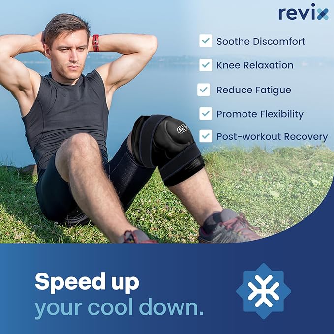 REVIX 20'' XXXL Reusable Ice Knee Wrap - Image 6