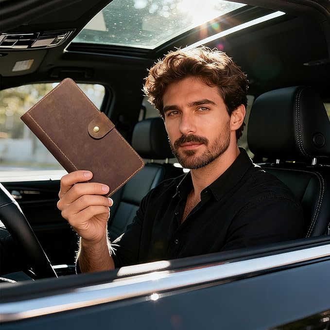 CoBak Genuine Leather Car Registration and Insurance Holder–Luxury Vehicle - Image 9