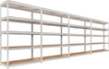 HOMEDANT 5 Tier Storage Shelves Adjustable Laminated Boltless Garage Metal by TheBestOrganizingSolution