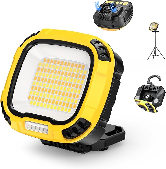 Smiling Shark Working Lights, 7500mAh Rechargeable LED Work Light 4000 Lumen 18 by SmilingShark