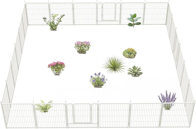 FXW Garden Fence Outdoor for The Yard – 32in x 54.7ft Heavy Duty Metal Animal by FXW