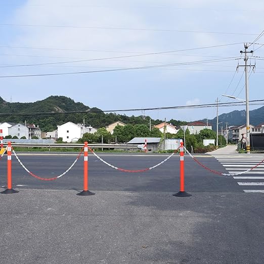 6 Pack Traffic Delineator Post Cones - Image 6