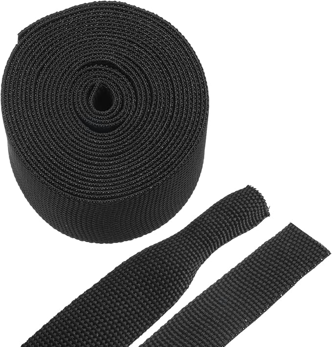 MECCANIXITY Braided Cable Sleeves Heat Shrinkable Fabric Sleeving, 7/8" 10ft by MECCANIXITY