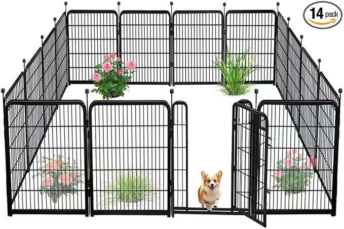 14 Panels Tall Garden Fence by explovehike