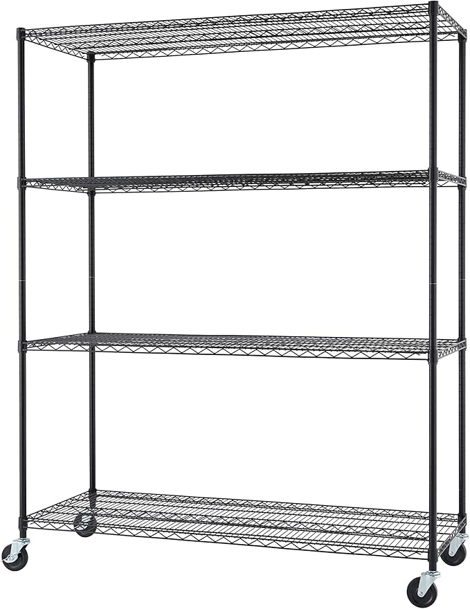 Trinity Basics 4-Tier Adjustable Wire Shelving by TRINITY