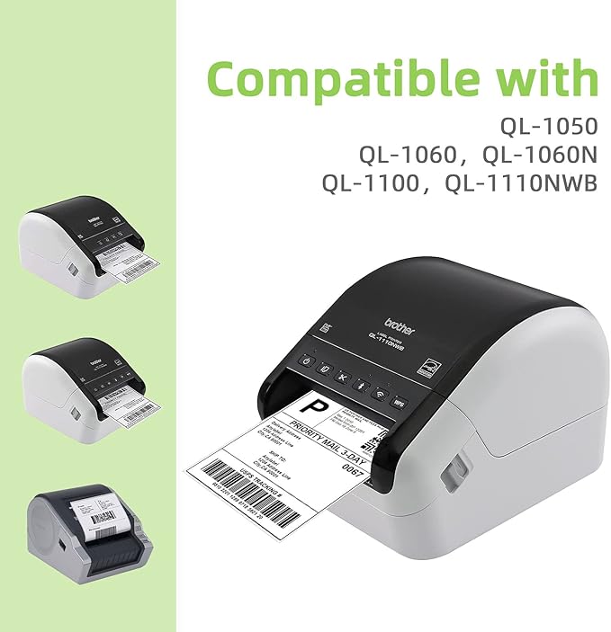 Compatible 4.07" x 6.4" Die-Cut Large Labels Replacement - Image 6