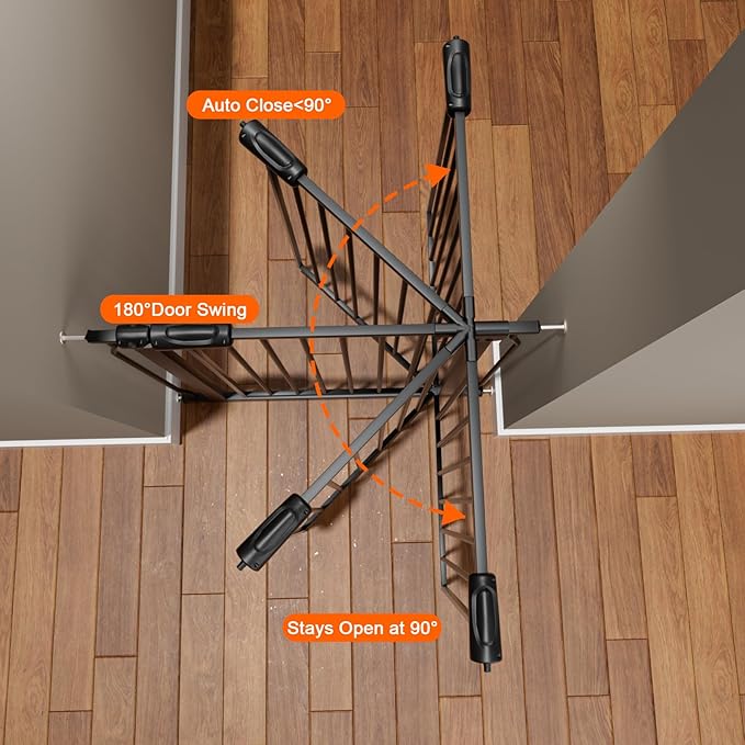 HOOEN 30" Tall Extra Wide Baby Gate - Image 3