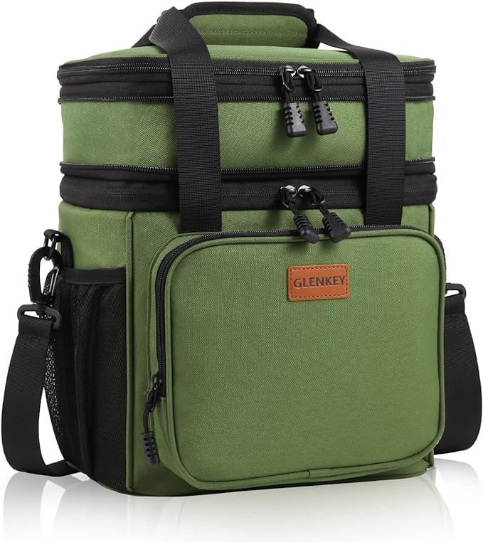 Expandable XLarge Lunch Box, Insulated Heavy Duty Lunch Bag Waterproof by GLENKEY