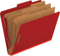 Pendaflex Pressboard Classification File Folders, 3 Dividers, 2/5 Tab Cut by TOPSProducts