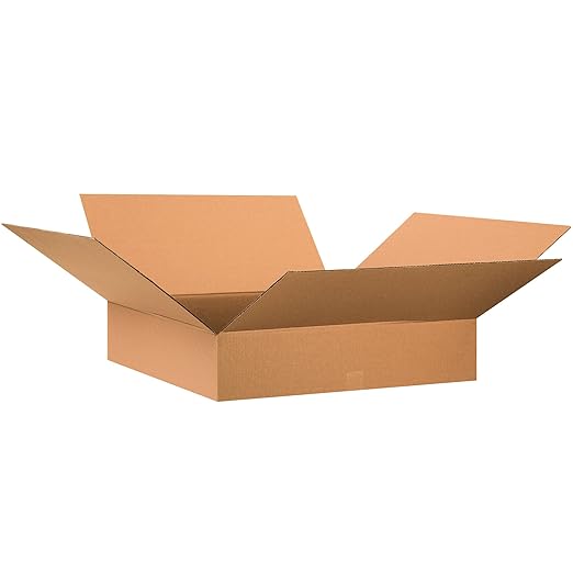 TAPE LOGIC 28x28x6 Flat Corrugated Boxes, 28L x 28W x 6H, Storage Box by TapeLogic