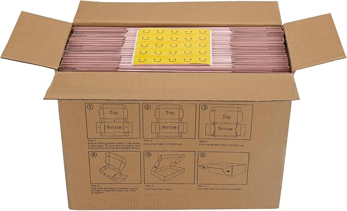HORLIMER 8x8x4 inches Shipping Boxes Set of 25, Small Business - Image 7