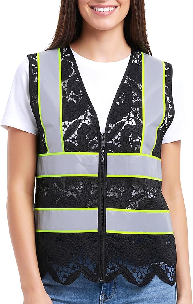 Lace-Mesh Safety Vest for Women & Men - Image 2