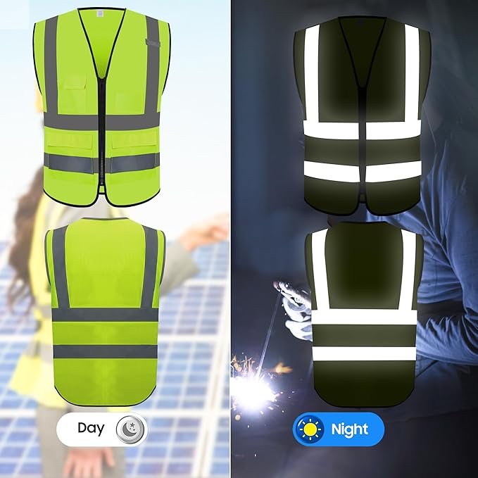 Reflective Safety Vest for Men Women - Image 3