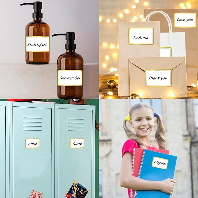 2" x 3" 200 PCS Name Labels, Waterproof Blank Name Tag Stickers - Image 4
