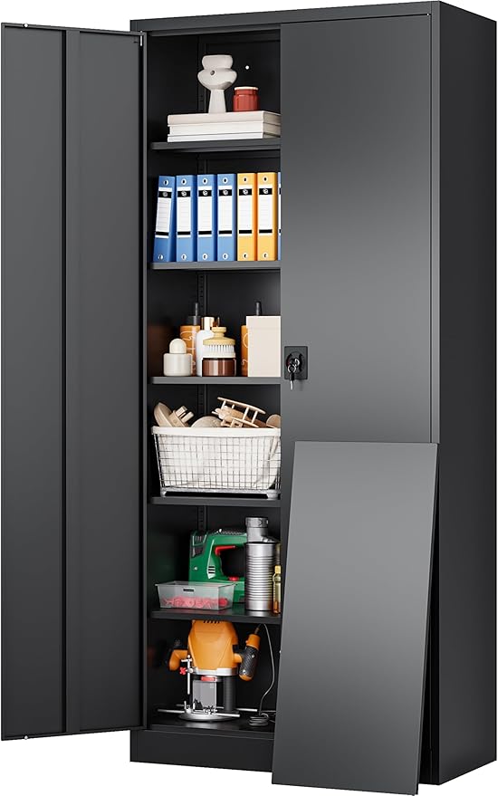 SISESOL Wide & Deep Metal Storage Cabinet by SISESOL