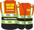 BeautyWill Custom Logo Safety Vest Class2 High Visibility Reflective Vest by BeautyWill