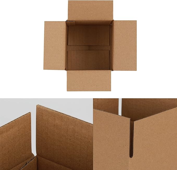 4x4x4 inches Shipping Boxes 50 Pack, Kraft Corrugated Small Cardboard Boxes - Image 4