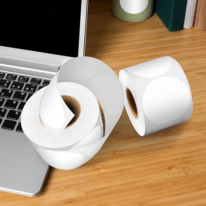 2 Inch White Circle Sticker Labels, Organizing - Image 6