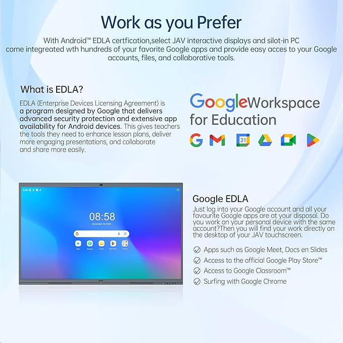 JAV 86 Inch Smart Board 4K UHD Interactive Whiteboard - Image 9