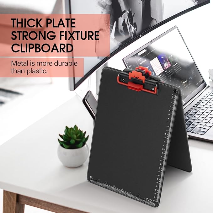 Clipboards with Pen Holder A4 Size 12.5x9 Inch Aluminum Protection Edge Clip - Image 6