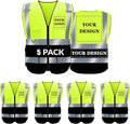 BeautyWill Custom Safety Vest Logo Class 2 High Visibility Reflevtive Vest by BeautyWill