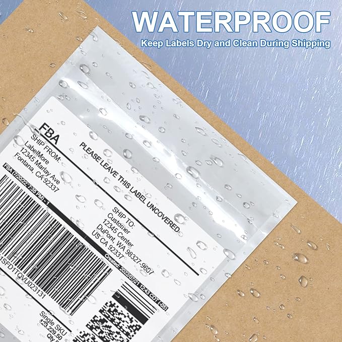 4.5'' x 5.5'' 200 Packs Packing List Envelopes, SJPACK Shipping Label Sleeves - Image 3