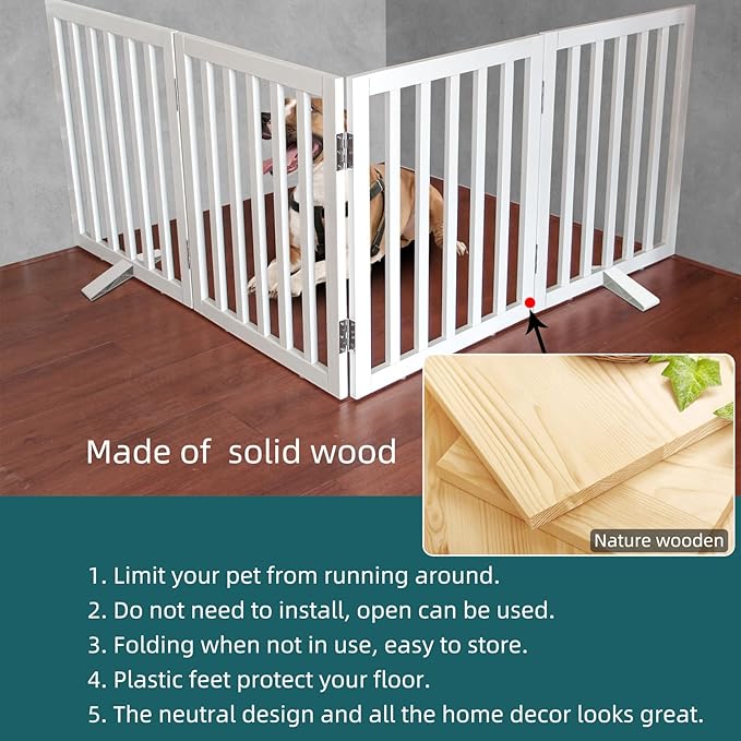 ZJSF Freestanding Indoor Dog Gate - Image 4