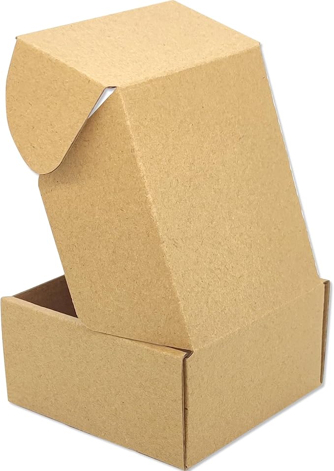 Small Brown Shipping Boxes for Small Business Pack of 25-4x4x2 inches Cardboard - Image 4