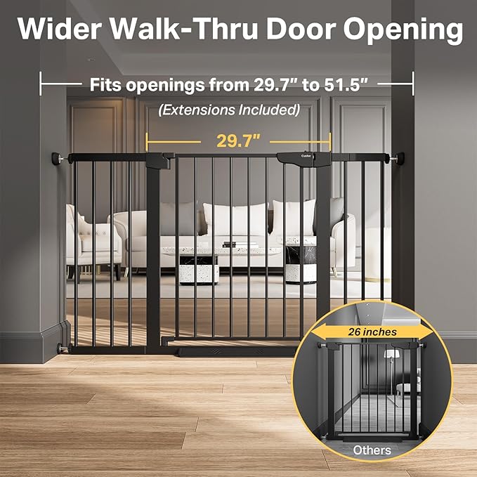 Cumbor 29.7"–51.5" Extra Wide Baby Gate - Image 2