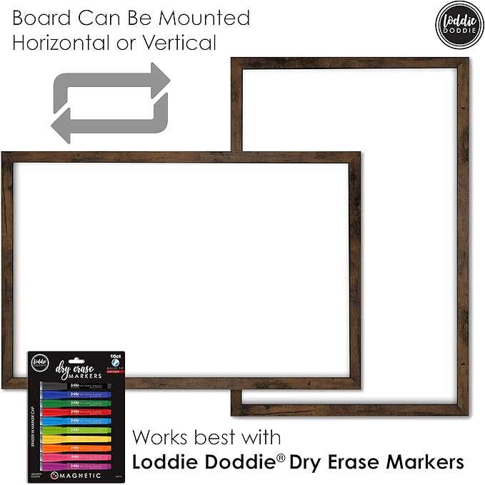 Loddie Doddie Magnetic White Board 24" x 36" - Image 3