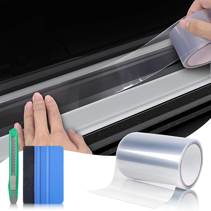 Lypumso Clear Vinyl Wrap Tape, Universal Car Door Edge Guard Door Sill Protector by LYPUMSOVINYLS