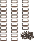 PATIKIL 70x33mm Metal Label Holders by PATIKIL