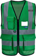 3xl green safety vests reflective by A-SAFETY