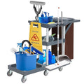 Commercial Traditional Janitorial Cleaning Cart on Wheels by Towallmark