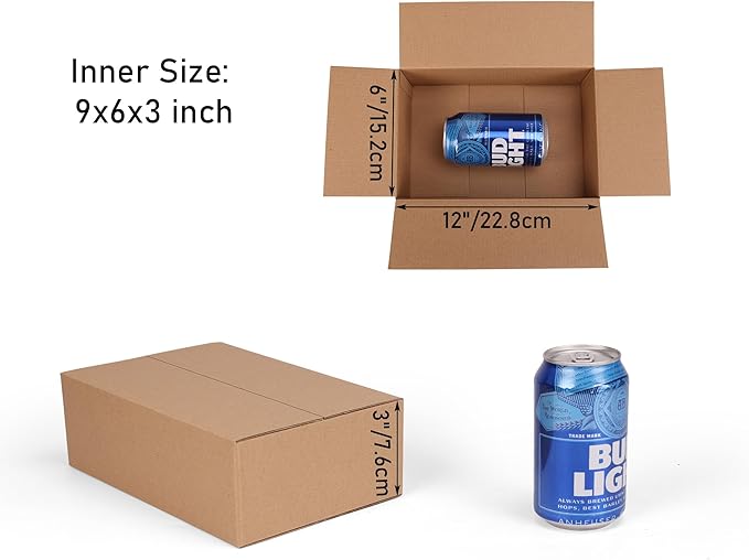 CRUGLA 40 Packs 9x6x3 Shipping Boxes - Image 2