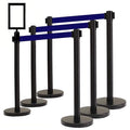 VIP Crowd Control Retractable Belt Stanchion Queue Safety Barrier Set by CrowdControlCenter