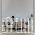 Extra Wide Baby & Dog Gate 62-67 Inch, Pressure Mounted No Drilling, Adjustable by SmartDesignBigProtection