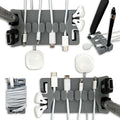 DeskBrick 2PK – Patented Non-Slip Steel-Weighted Desk Organizers & Cable by CordBrick